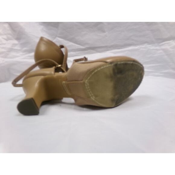 Dance Character Shoes Bloch Flex Tan 8M Character Heel 2.5 Inch Heel - Picture 4 of 5